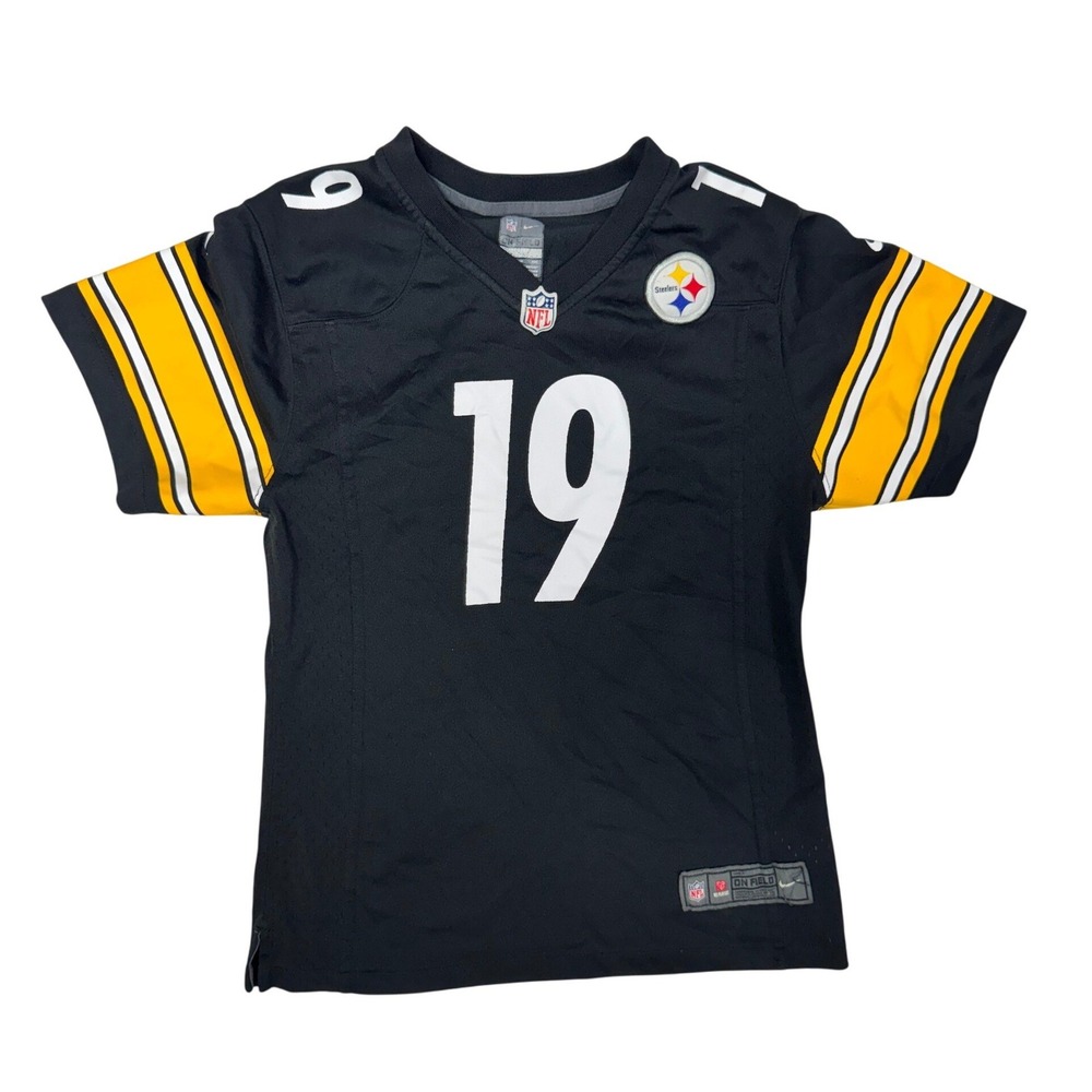 Nike Pittsburgh Steelers JuJu Smith-Schuster 19 Jersey Youth Large Black NFL